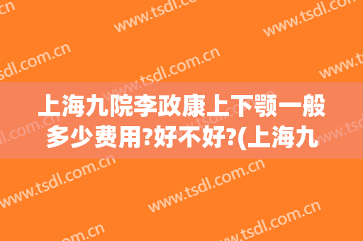 上海九院李政康上下颚一般多少费用?好不好?(上海九院去双下巴多少钱)