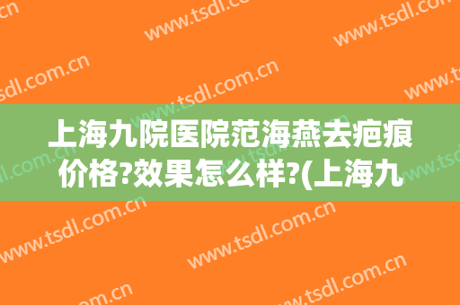 上海九院医院范海燕去疤痕价格?效果怎么样?(上海九院范海燕技术好吗)