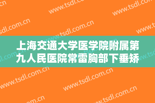 上海交通大学医学院附属第九人民医院常雷胸部下垂矫正一般价位是多少钱?贵不贵?