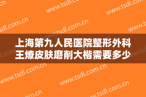 上海第九人民医院整形外科王燎皮肤磨削大楷需要多少费用?靠谱吗?