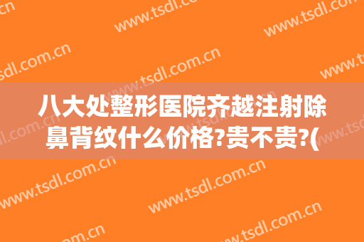八大处整形医院齐越注射除鼻背纹什么价格?贵不贵?(八大处注射整形哪位医生好)