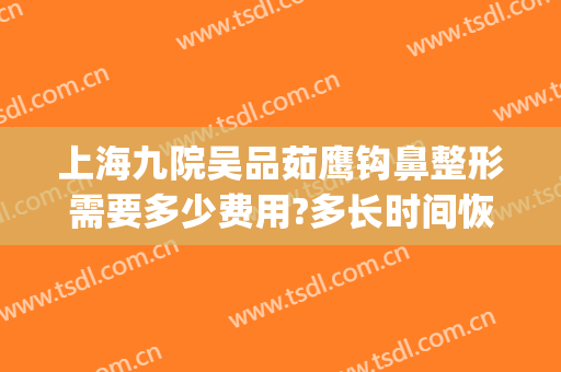 上海九院吴品茹鹰钩鼻整形需要多少费用?多长时间恢复?(上海九院美容整形外科)