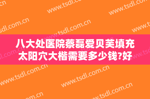 八大处医院蔡磊爱贝芙填充太阳穴大楷需要多少钱?好不好?