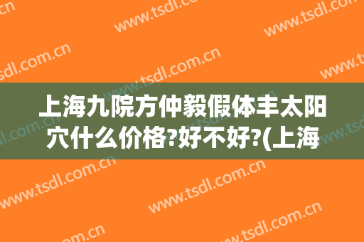 上海九院方仲毅假体丰太阳穴什么价格?好不好?(上海九院填充太阳凹大概多少钱)