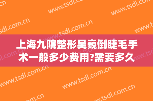 上海九院整形吴巍倒睫毛手术一般多少费用?需要多久恢复?(上海九院做倒睫毛手术需要多少钱?)