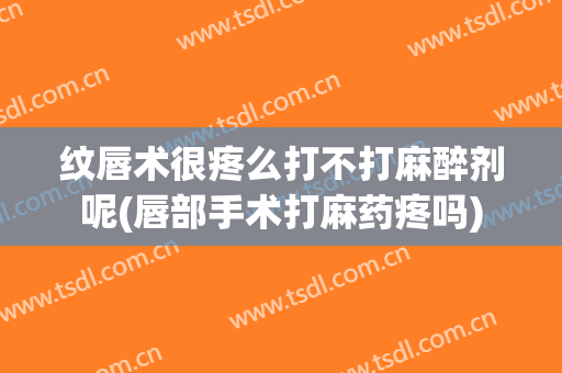 纹唇术很疼么打不打麻醉剂呢(唇部手术打麻药疼吗)