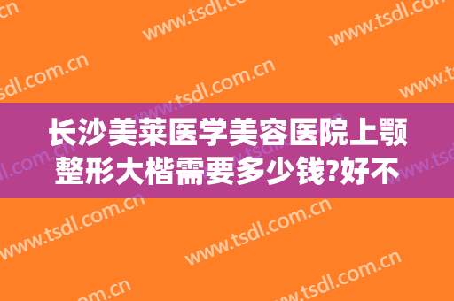 长沙美莱医学美容医院上颚整形大楷需要多少钱?好不好?(上海美莱整形医院医生)