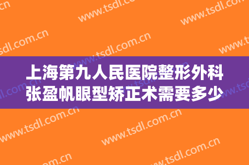 上海第九人民医院整形外科张盈帆眼型矫正术需要多少费用?怎么样?(上海九院张盈帆内切眼袋多少钱)