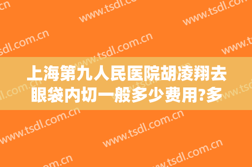 上海第九人民医院胡凌翔去眼袋内切一般多少费用?多长时间恢复?(上海九院做去眼袋手术最好的主任医生)
