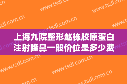 上海九院整形赵栋胶原蛋白注射隆鼻一般价位是多少费用?可靠吗?(上海九院做隆鼻多少钱)