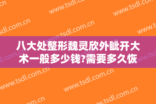 八大处整形魏灵欣外眦开大术一般多少钱?需要多久恢复?