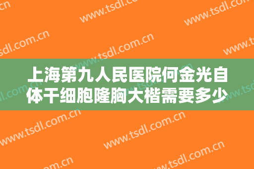 上海第九人民医院何金光自体干细胞隆胸大楷需要多少钱?贵不贵?