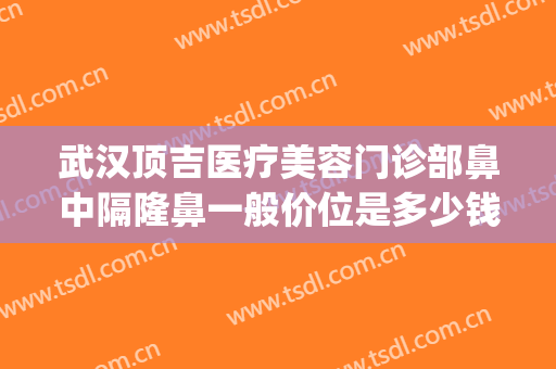 武汉顶吉医疗美容门诊部鼻中隔隆鼻一般价位是多少钱?靠谱吗?(武汉隆鼻整形的价格)
