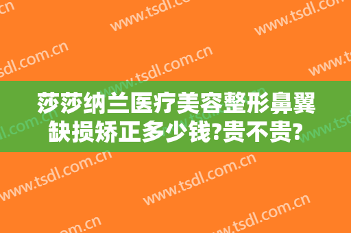 莎莎纳兰医疗美容整形鼻翼缺损矫正多少钱?贵不贵?