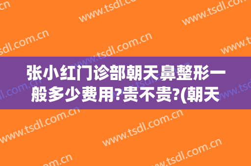 张小红门诊部朝天鼻整形一般多少费用?贵不贵?(朝天鼻整容要多少钱呢)