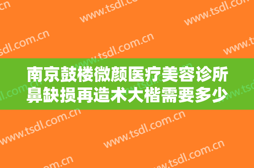 南京鼓楼微颜医疗美容诊所鼻缺损再造术大楷需要多少钱?效果怎么样?