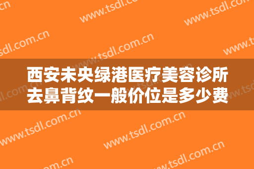 西安未央绿港医疗美容诊所去鼻背纹一般价位是多少费用?效果怎么样?