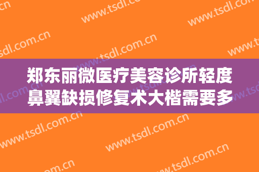 郑东丽微医疗美容诊所轻度鼻翼缺损修复术大楷需要多少钱?好不好?(郑州修复鼻子最好的医院医生)