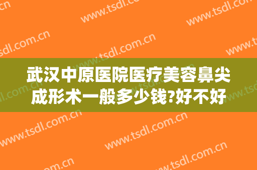 武汉中原医院医疗美容鼻尖成形术一般多少钱?好不好?(中原整形医院)