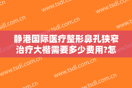 静港国际医疗整形鼻孔狭窄治疗大楷需要多少费用?怎么样?