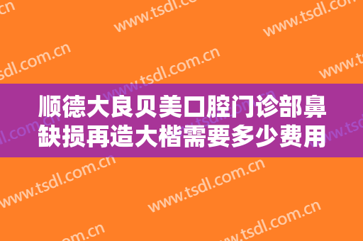 顺德大良贝美口腔门诊部鼻缺损再造大楷需要多少费用?有哪些优势?