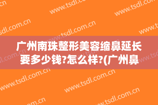 广州南珠整形美容缩鼻延长要多少钱?怎么样?(广州鼻子整容大概多少钱)
