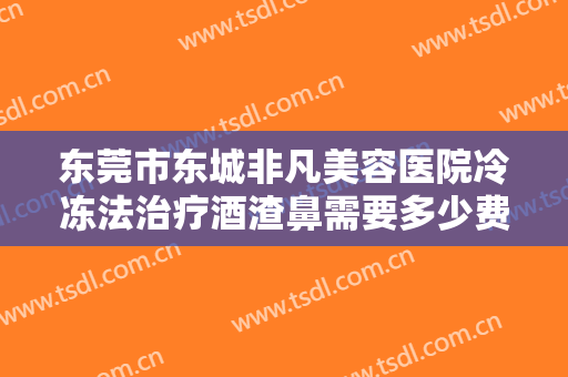 东莞市东城非凡美容医院冷冻法治疗酒渣鼻需要多少费用?贵不贵?