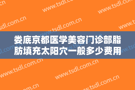 娄底京都医学美容门诊部脂肪填充太阳穴一般多少费用?贵不贵?