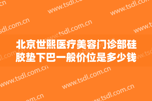 北京世熙医疗美容门诊部硅胶垫下巴一般价位是多少钱?贵不贵?(北京垫下巴手术多少钱)