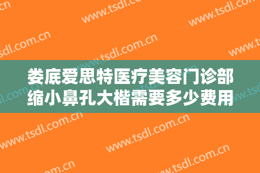 娄底爱思特医疗美容门诊部缩小鼻孔大楷需要多少费用?需要多久恢复?