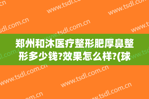 郑州和沐医疗整形肥厚鼻整形多少钱?效果怎么样?(球球大作战登山在哪)