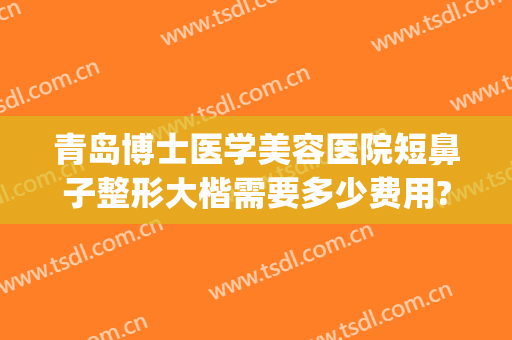 青岛博士医学美容医院短鼻子整形大楷需要多少费用?贵不贵?(鼻子很大整形大概费用多少)