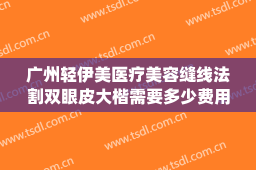 广州轻伊美医疗美容缝线法割双眼皮大楷需要多少费用?可靠吗?(轻医美双眼皮是怎么做的)