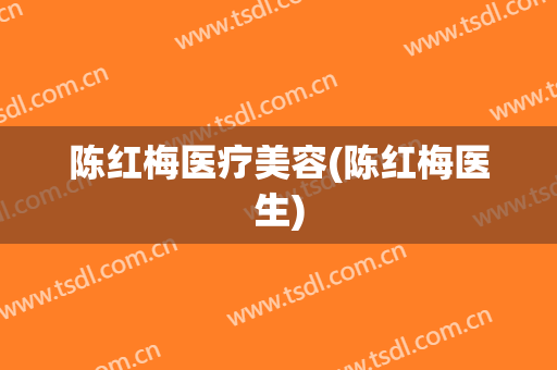 陈红梅医疗美容(陈红梅医生)