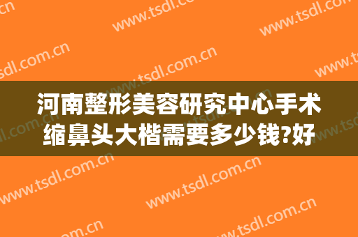 河南整形美容研究中心手术缩鼻头大楷需要多少钱?好不好?(河南鼻部整形医院)