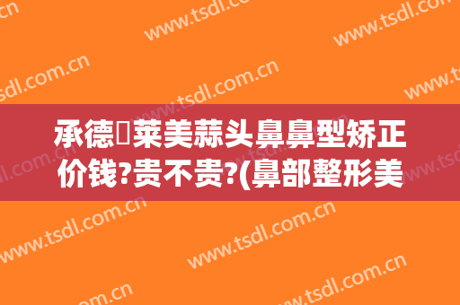 承德玥莱美蒜头鼻鼻型矫正价钱?贵不贵?(鼻部整形美容)