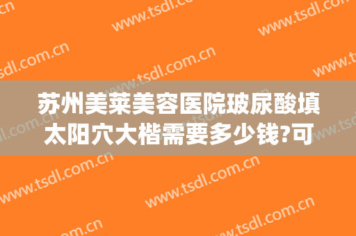 苏州美莱美容医院玻尿酸填太阳穴大楷需要多少钱?可靠吗?(填充太阳凹大概多少钱玻尿酸)
