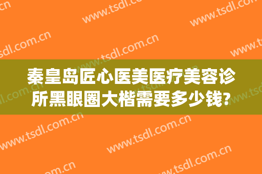 秦皇岛匠心医美医疗美容诊所黑眼圈大楷需要多少钱?需要多久恢复?(医美去黑眼圈价格)