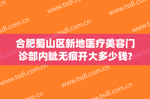 合肥蜀山区新地医疗美容门诊部内眦无痕开大多少钱?可靠吗?(合肥蜀山区美容院)