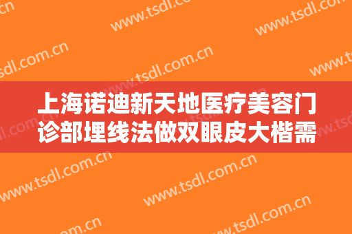 上海诺迪新天地医疗美容门诊部埋线法做双眼皮大楷需要多少费用?怎么样?