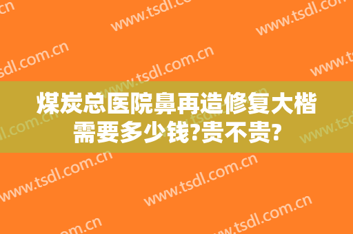 煤炭总医院鼻再造修复大楷需要多少钱?贵不贵?
