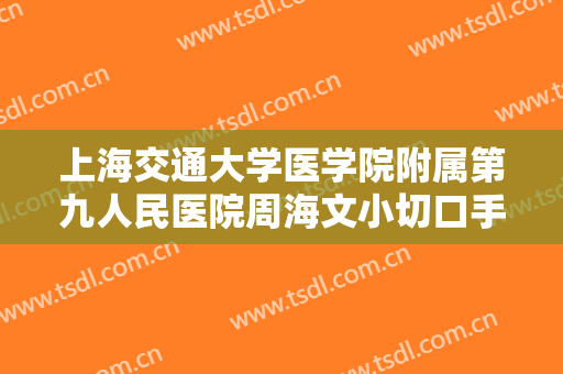 上海交通大学医学院附属第九人民医院周海文小切口手术提升价格?可靠吗?