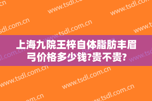 上海九院王梓自体脂肪丰眉弓价格多少钱?贵不贵?