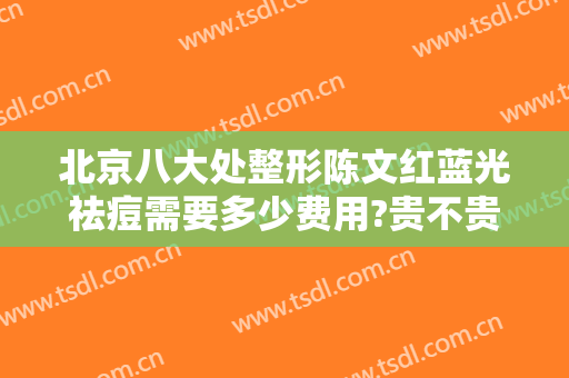 北京八大处整形陈文红蓝光祛痘需要多少费用?贵不贵?