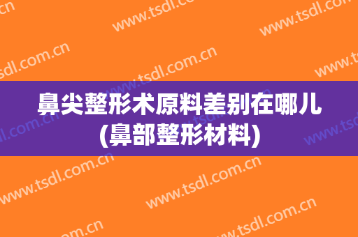 鼻尖整形术原料差别在哪儿(鼻部整形材料)