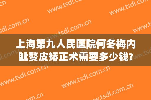 上海第九人民医院何冬梅内眦赘皮矫正术需要多少钱?好不好?(上海九院做面部拉皮手术多少钱)