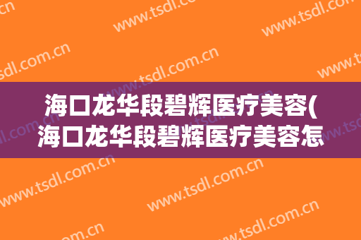 海口龙华段碧辉医疗美容(海口龙华段碧辉医疗美容怎么样)