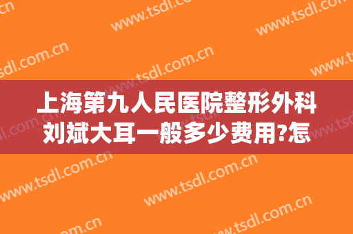 上海第九人民医院整形外科刘斌大耳一般多少费用?怎么样?(上海第九人民医院刘菲技术咋样?)