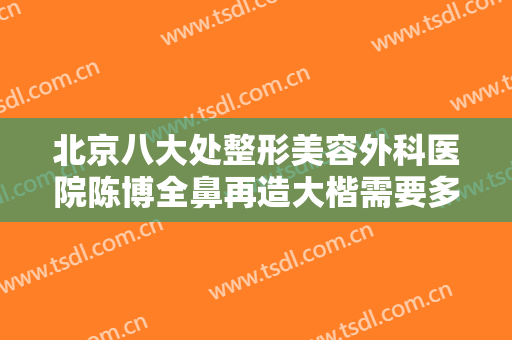 北京八大处整形美容外科医院陈博全鼻再造大楷需要多少费用?可靠吗?