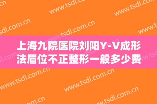 上海九院医院刘阳Y-V成形法眉位不正整形一般多少费用?靠谱吗?(上海九院私处整形刘阳)